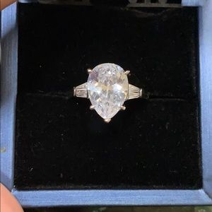 Cubic Zirconia and Silver Ring